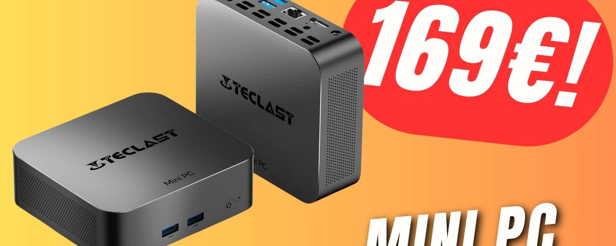 Questo Mini PC con 16GB di RAM, 512GB di memoria COSTA 169€ Questo Mini PC con 16GB di RAM, 512GB di memoria COSTA 169€