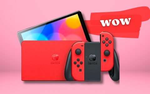Nintendo Switch OLED ed. Super Mario sotto i 300 da prendere AL VOLO