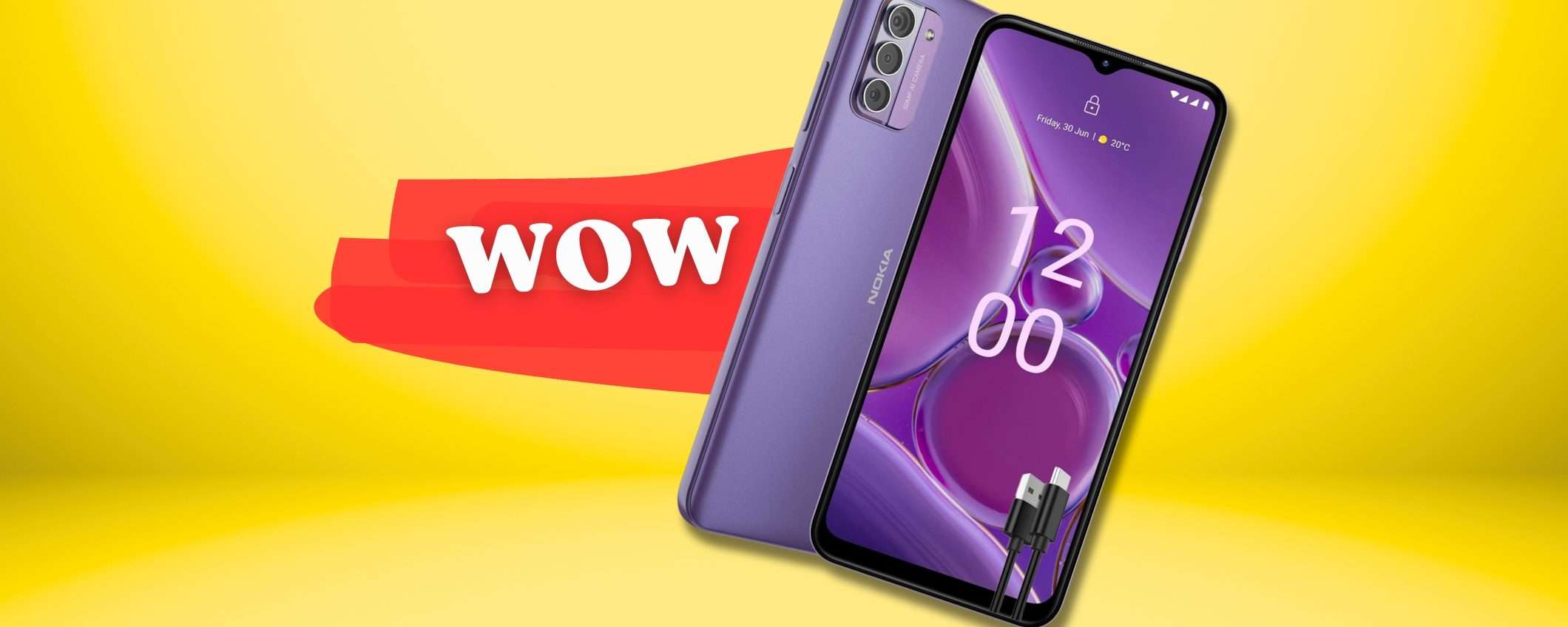 Nokia G42 per GRANDE potenzialità a PICCOLO prezzo, sotto i 200€ affare Nokia G42 per GRANDE potenzialità a PICCOLO prezzo, sotto i 200€ affare