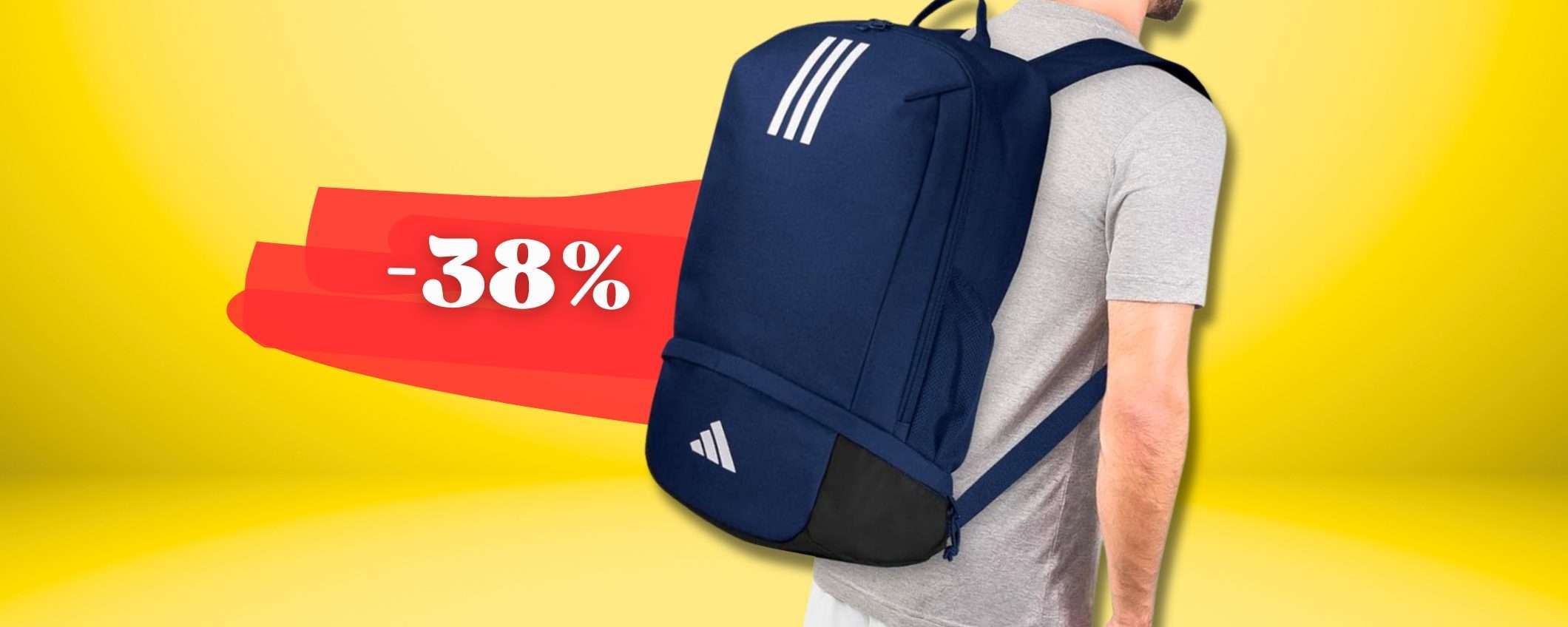SUPER zaino firmato Adidas a prezzo SCONSIDERATO, sconto su Amazon ora SUPER zaino firmato Adidas a prezzo SCONSIDERATO, sconto su Amazon ora