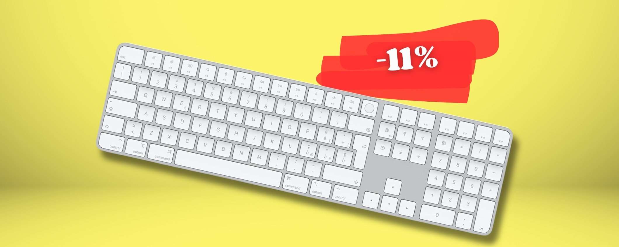 Apple Magic Keyboard con Touch ID in PROMO per completare il tuo setup Apple Magic Keyboard con Touch ID in PROMO per completare il tuo setup