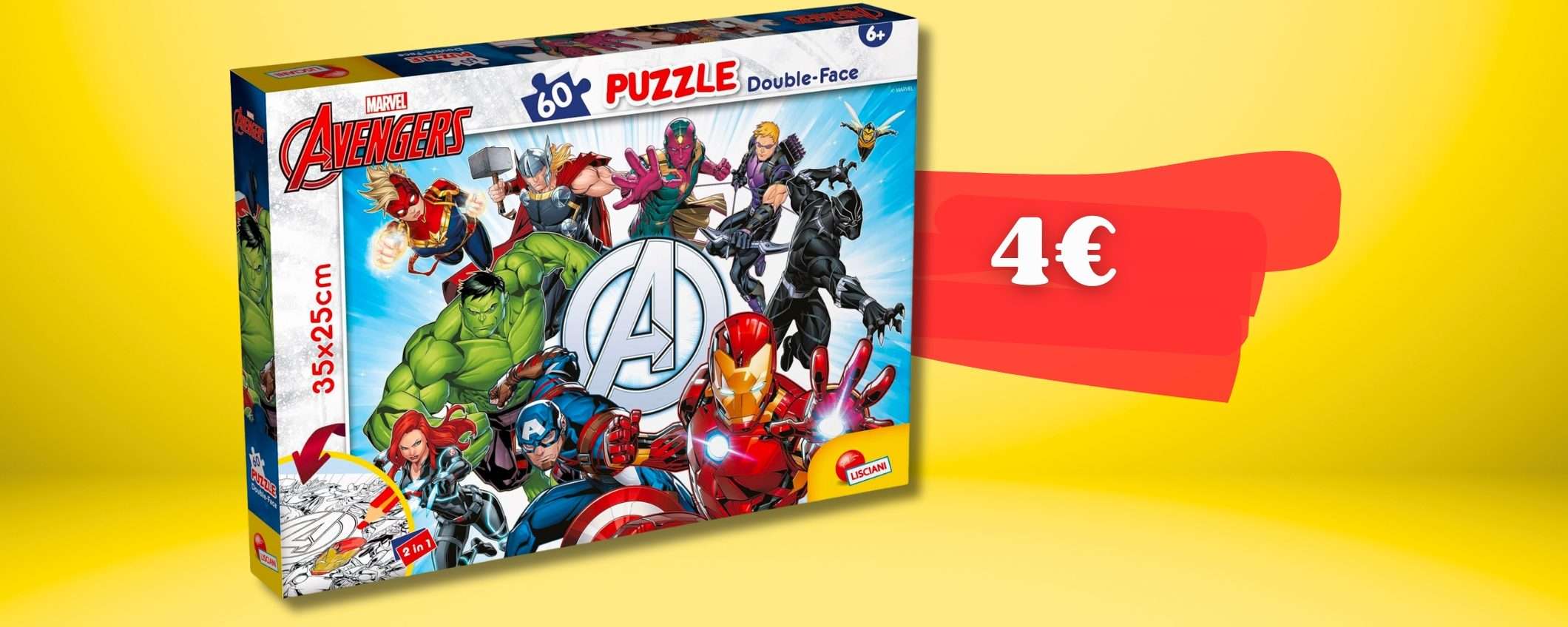 Puzzle AVENGERS che componi e COLORI: 4€ per far sbizzarrire i piccoli Puzzle AVENGERS che componi e COLORI: 4€ per far sbizzarrire i piccoli