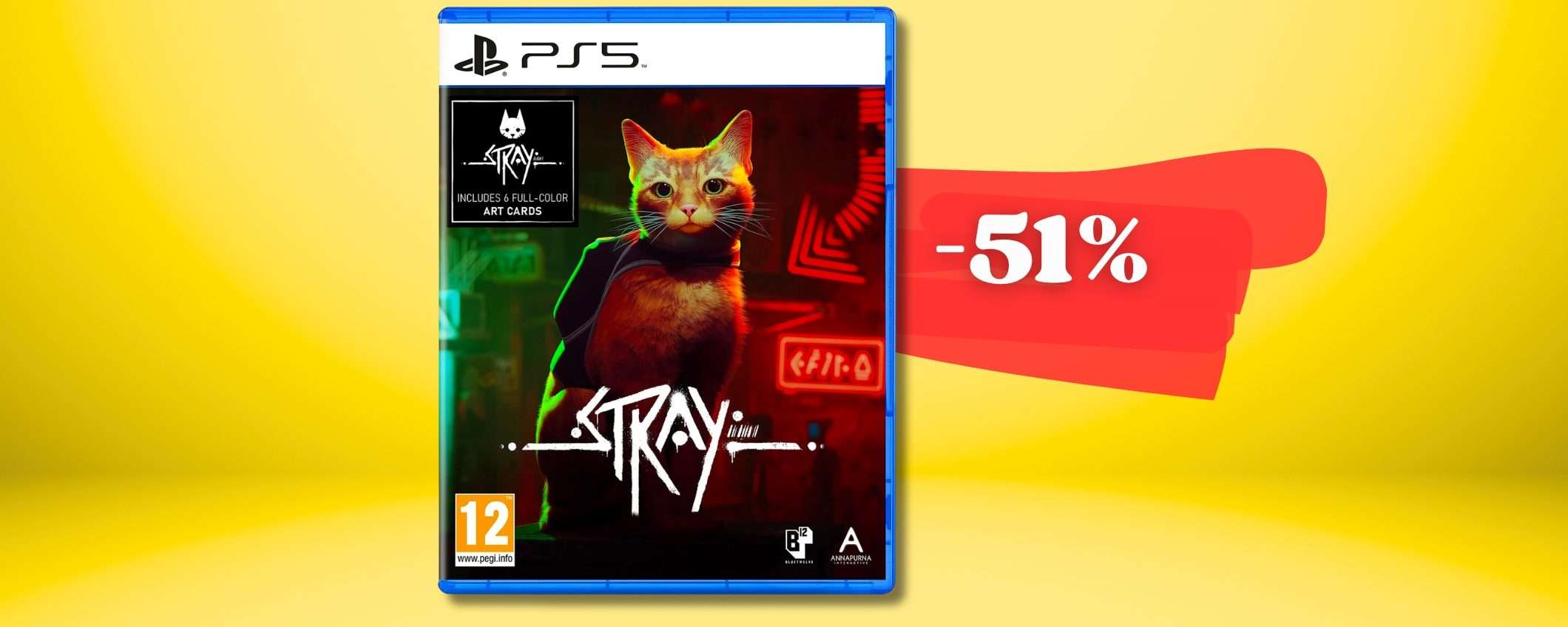 STRAY: un'avventura felina che ti colpisce al cuore, 19€ per versione PS5 STRAY: un'avventura felina che ti colpisce al cuore, 19€ per versione PS5
