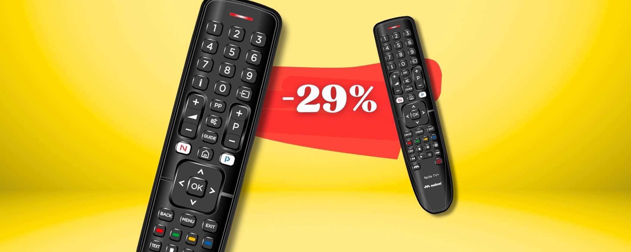 Telecomando UNIVERSALE per qualunque marchio: con comandi smart TV Telecomando UNIVERSALE per qualunque marchio: con comandi smart TV