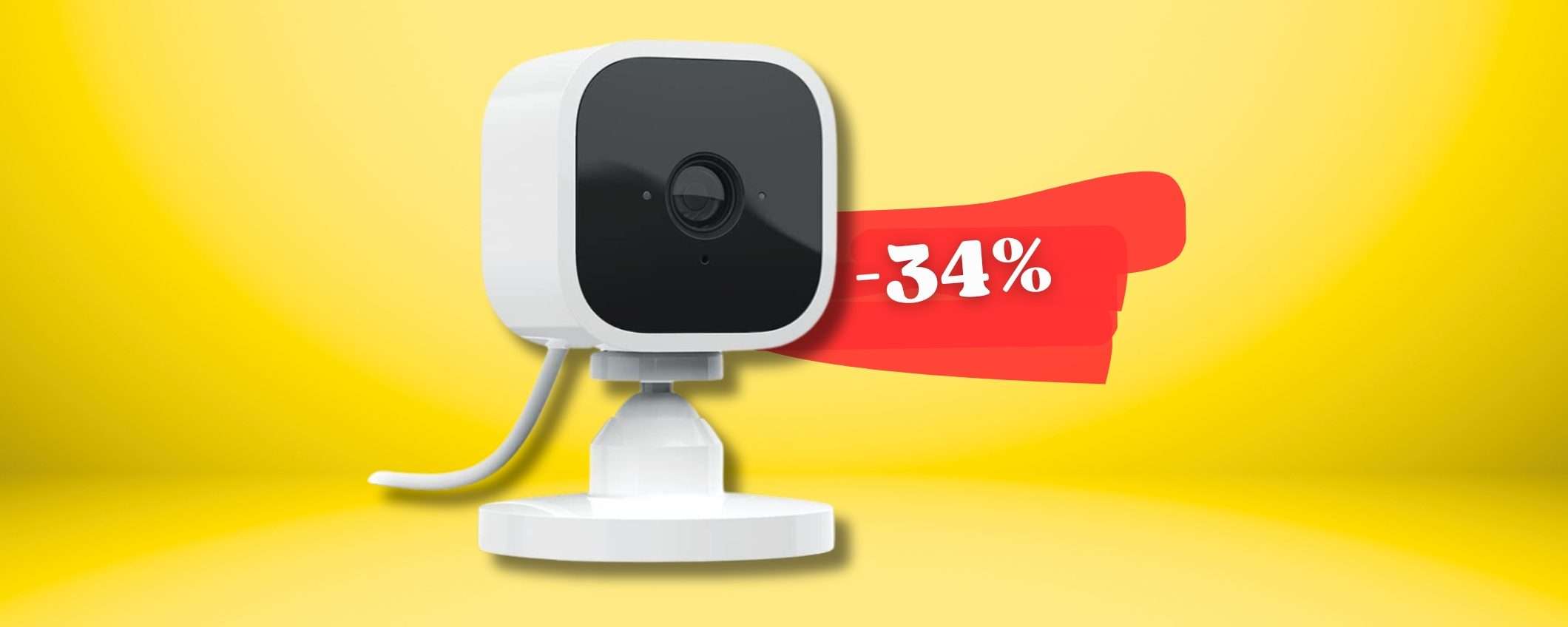 Blink Mini a soli 24€ per una casa sicura come una ROCCAFORTE e smart Blink Mini a soli 24€ per una casa sicura come una ROCCAFORTE e smart