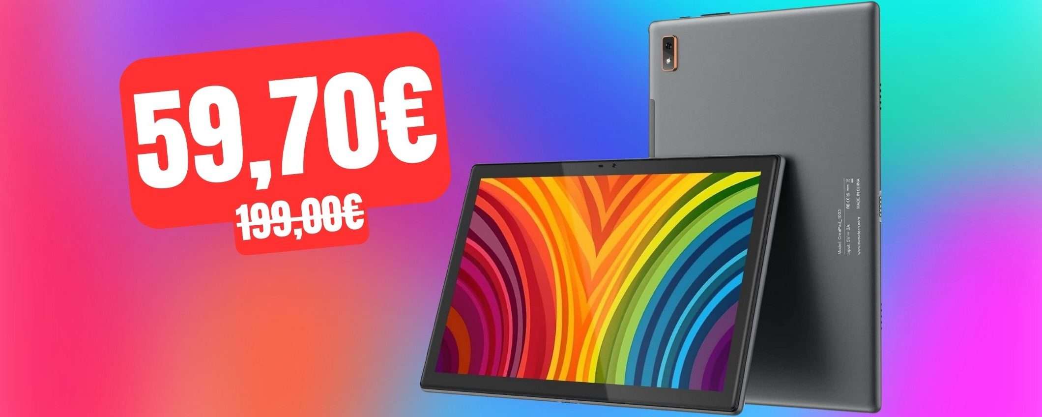 Tablet Android da 10 pollici: il prezzo CROLLA da 199 a 59,70€ su Amazon Tablet Android da 10 pollici: il prezzo CROLLA da 199 a 59,70€ su Amazon