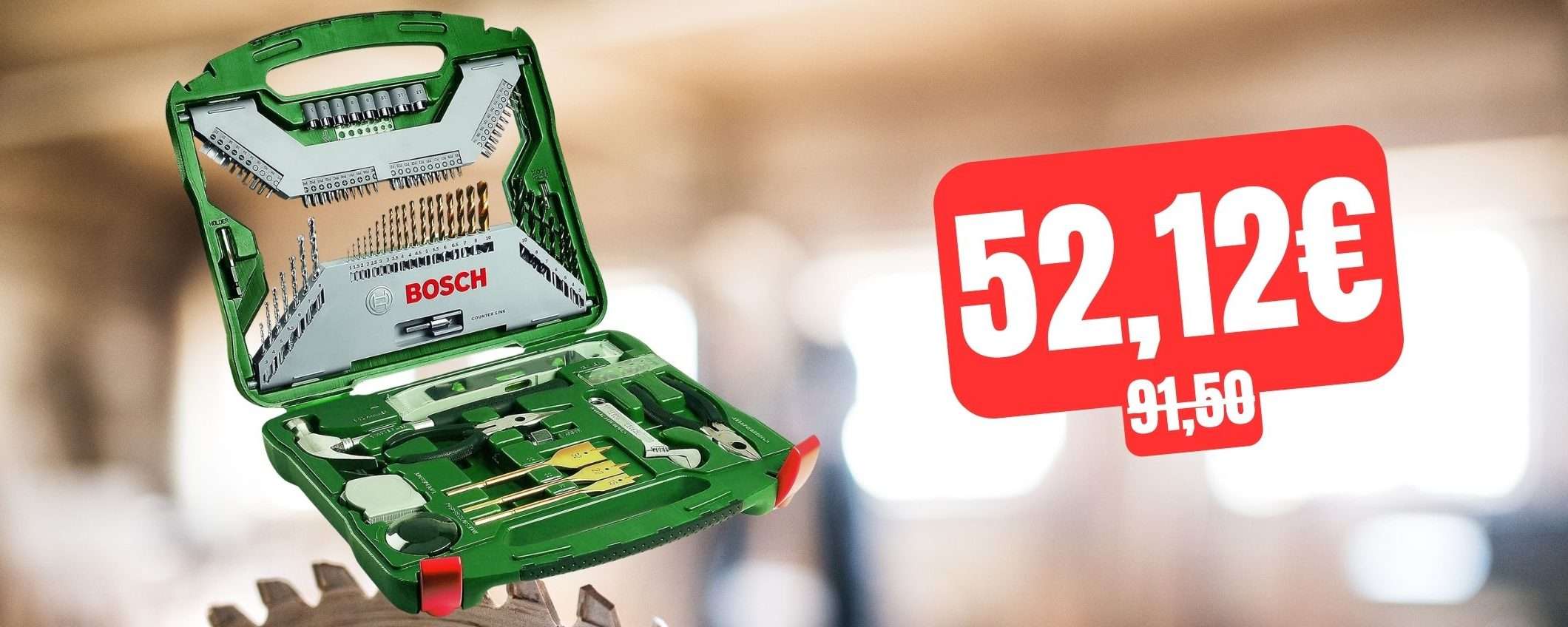 Bosch: questa valigetta di punte da 103 pezzi è in SUPER SCONTO su Amazon Bosch: questa valigetta di punte da 103 pezzi è in SUPER SCONTO su Amazon