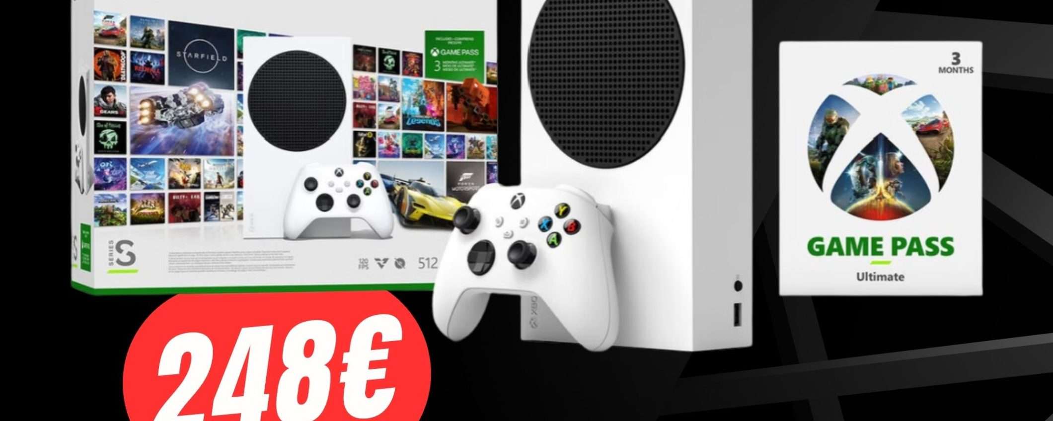 Il Bundle con Xbox Series S e Game Pass Ultimate a soli 248€ col COUPON