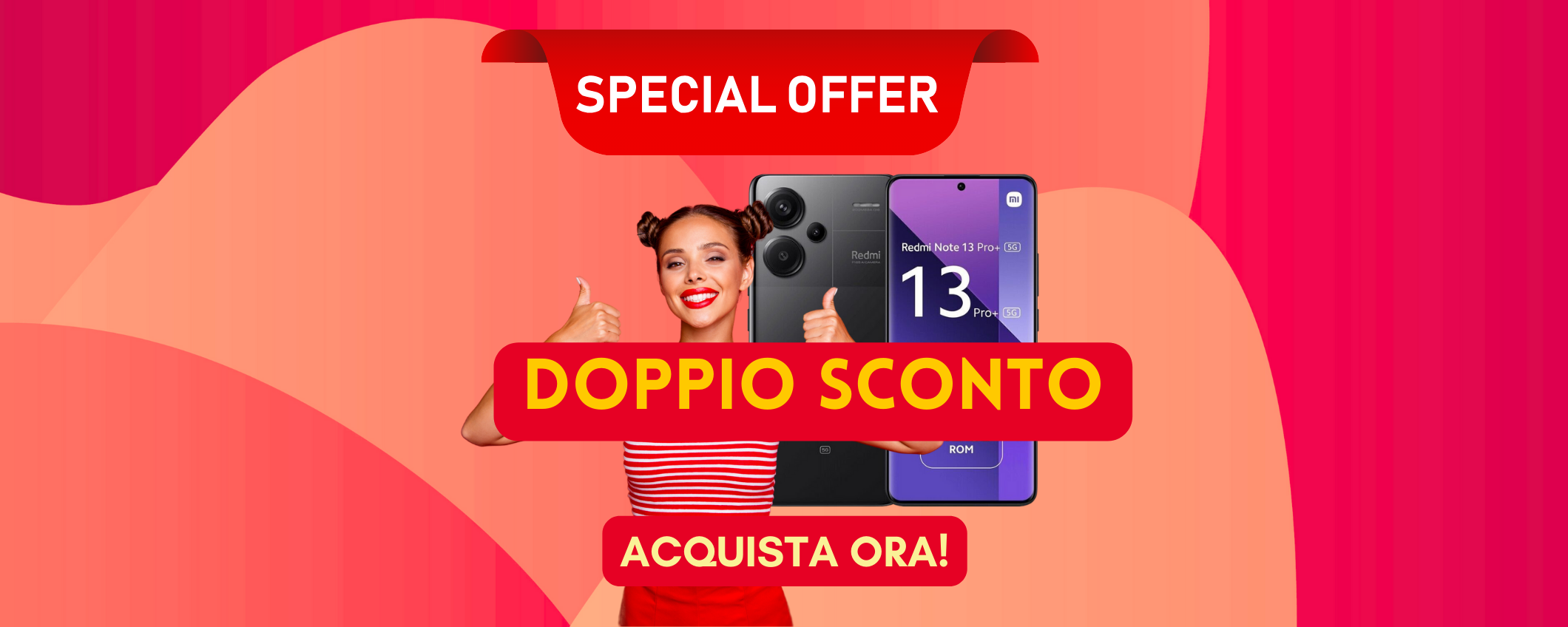 Xiaomi Redmi Note 13 Pro+ in sconto del 32% + 15€ su eBay! Xiaomi Redmi Note 13 Pro+ in sconto del 32% + 15€ su eBay!