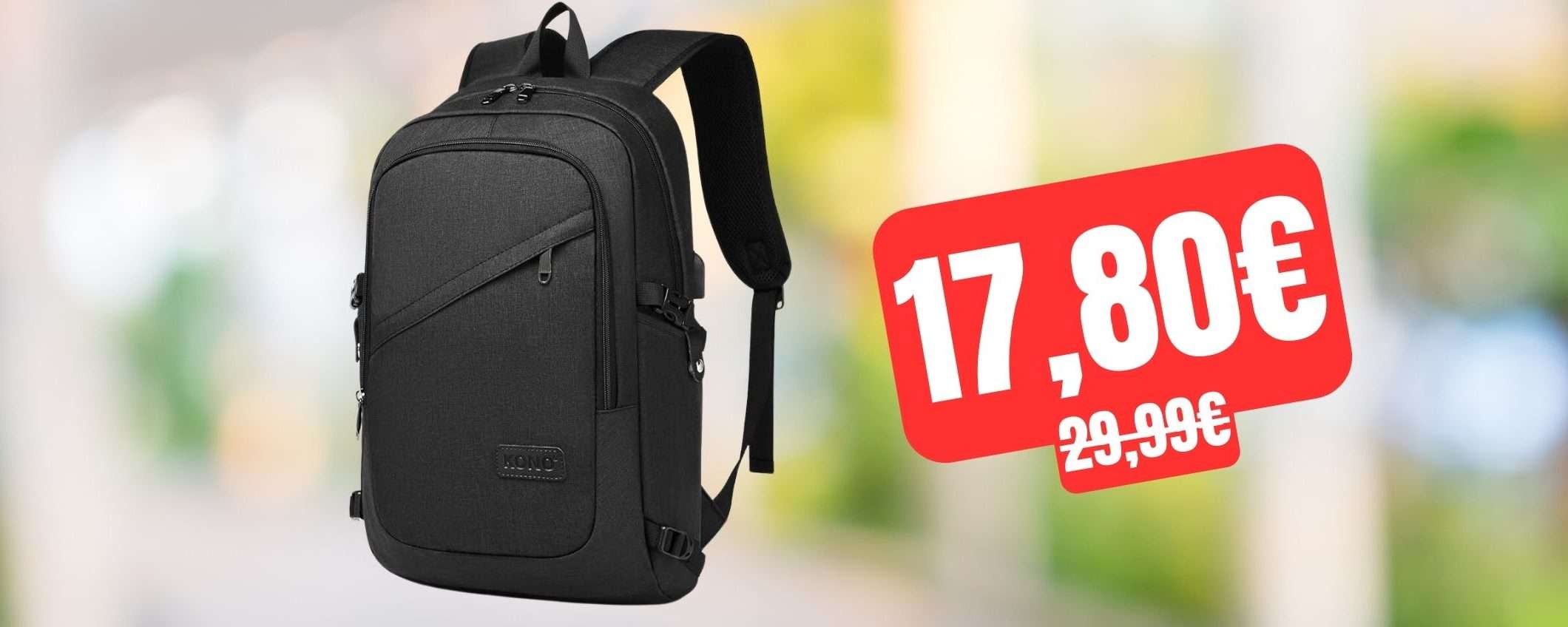 Prezzo CROLLATO per questo zaino per PC impermeabile su Amazon (-41%) Prezzo CROLLATO per questo zaino per PC impermeabile su Amazon (-41%)