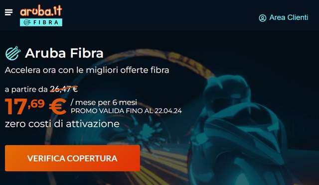 aruba fibra 17 euro