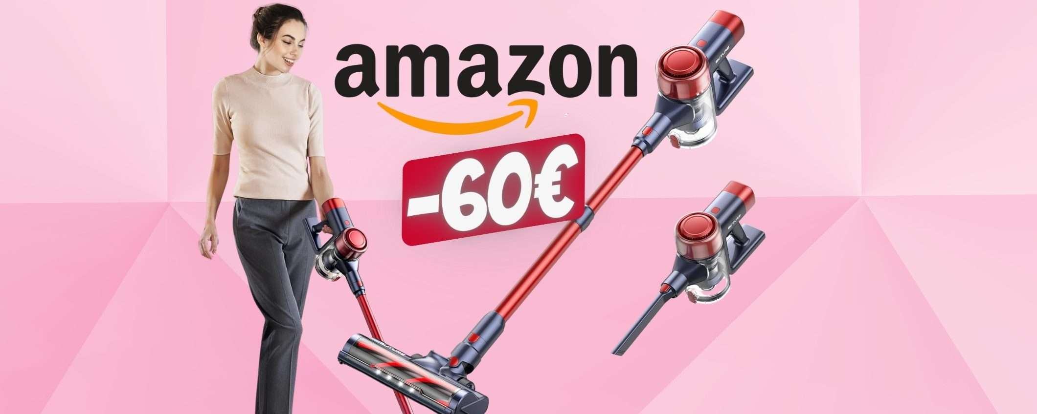 Aspirapolvere senza fili da 55h di autonomia e 38KPa di potenza (-60€) Aspirapolvere senza fili da 55h di autonomia e 38KPa di potenza (-60€)