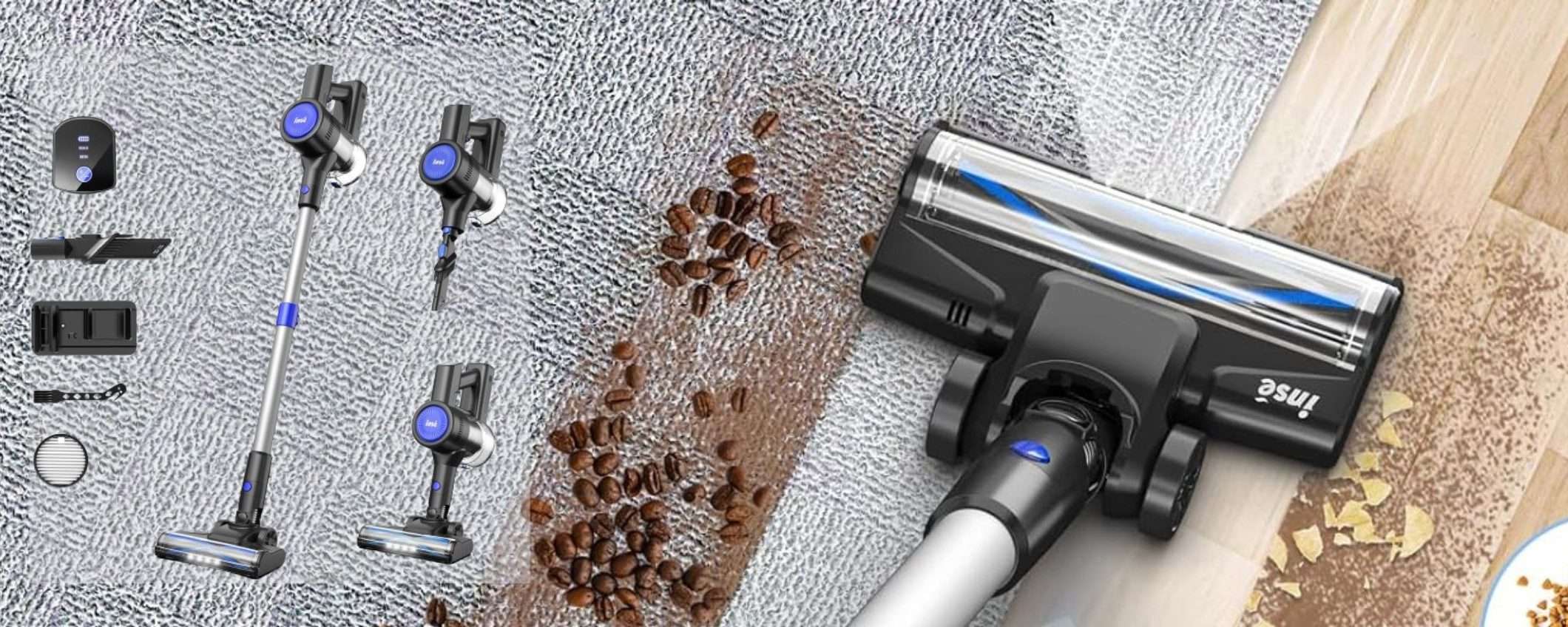 Bastano 89€ per questo PAZZESCO aspirapolvere senza fili (Amazon) Bastano 89€ per questo PAZZESCO aspirapolvere senza fili (Amazon)