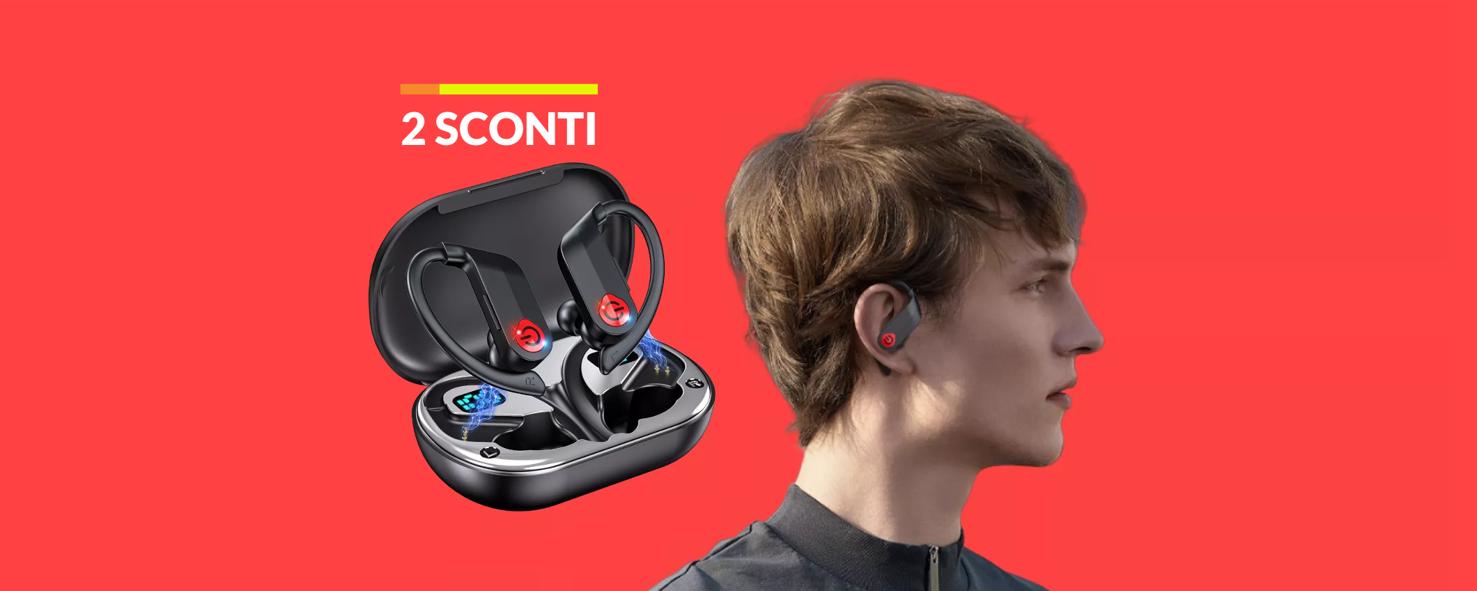 Auricolari per il fitness: comodi, potenti e dalla durata infinita (18€)