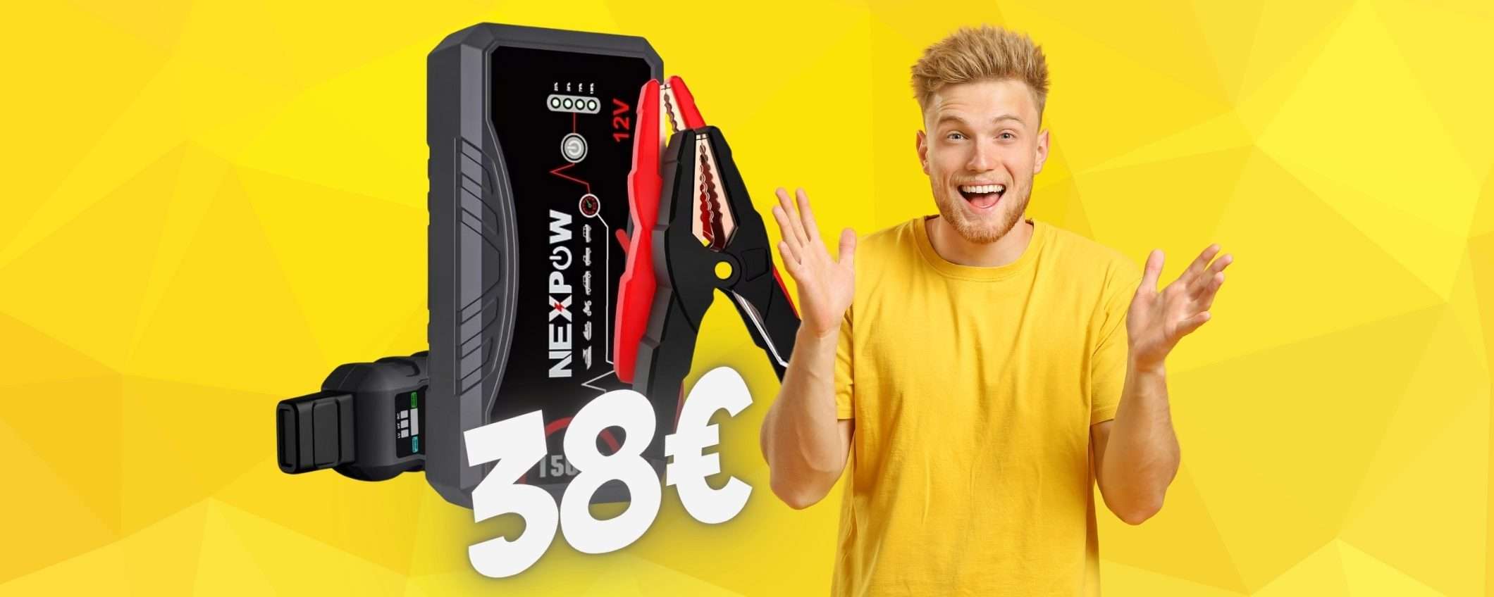 Avviatore di emergenza per batteria auto a 38€, PREZZACCIO Amazon Avviatore di emergenza per batteria auto a 38€, PREZZACCIO Amazon