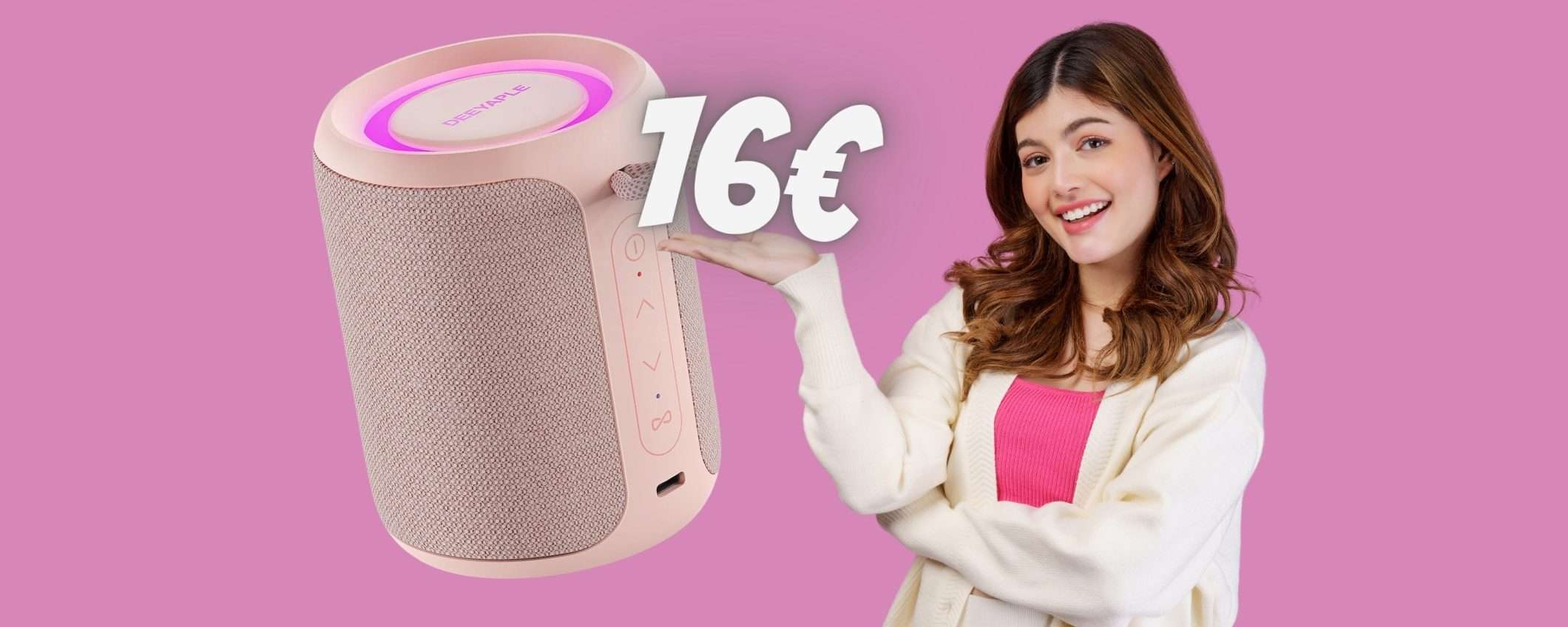 Ti bastano 16€ per questo mini speaker Bluetooth dal suono potente Ti bastano 16€ per questo mini speaker Bluetooth dal suono potente