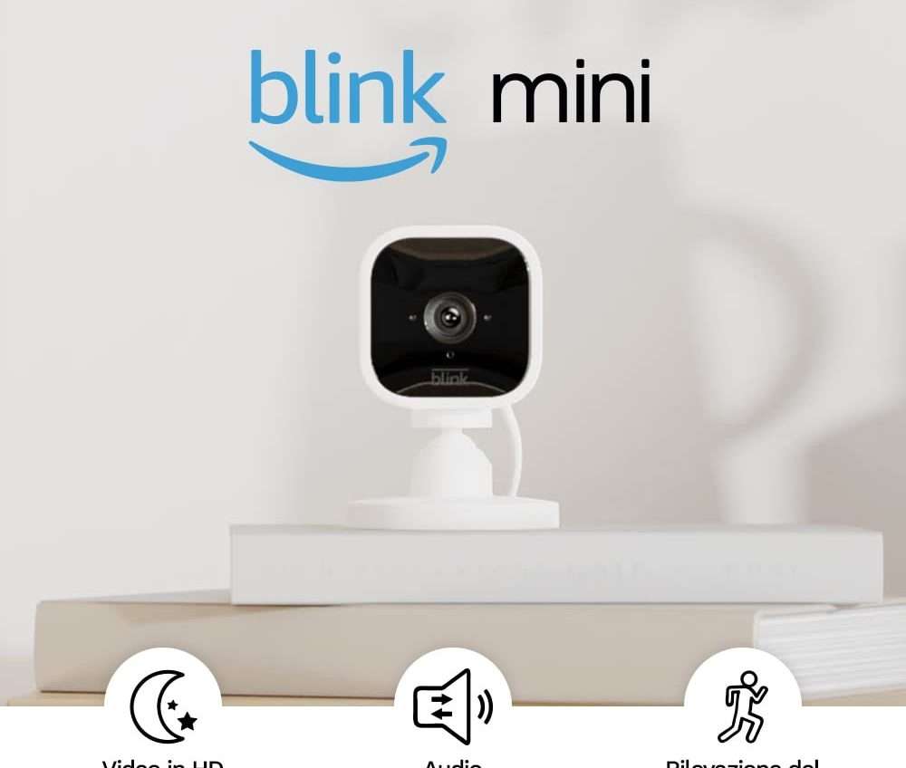 Videocamera di sicurezza Blink Mini in offerta: oggi la paghi meno di 25€
