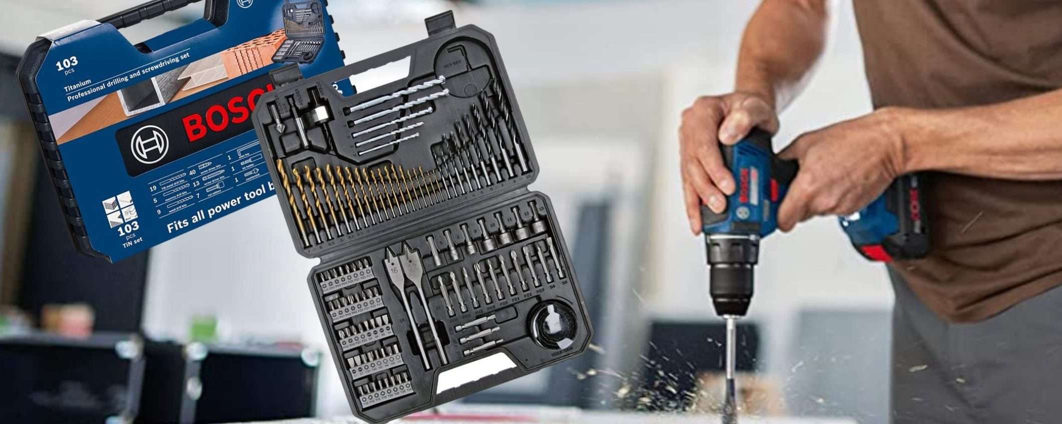Kit Bosch 103 in 1 PROFESSIONALE a prezzo straordinario su Amazon (29€) Kit Bosch 103 in 1 PROFESSIONALE a prezzo straordinario su Amazon (29€)