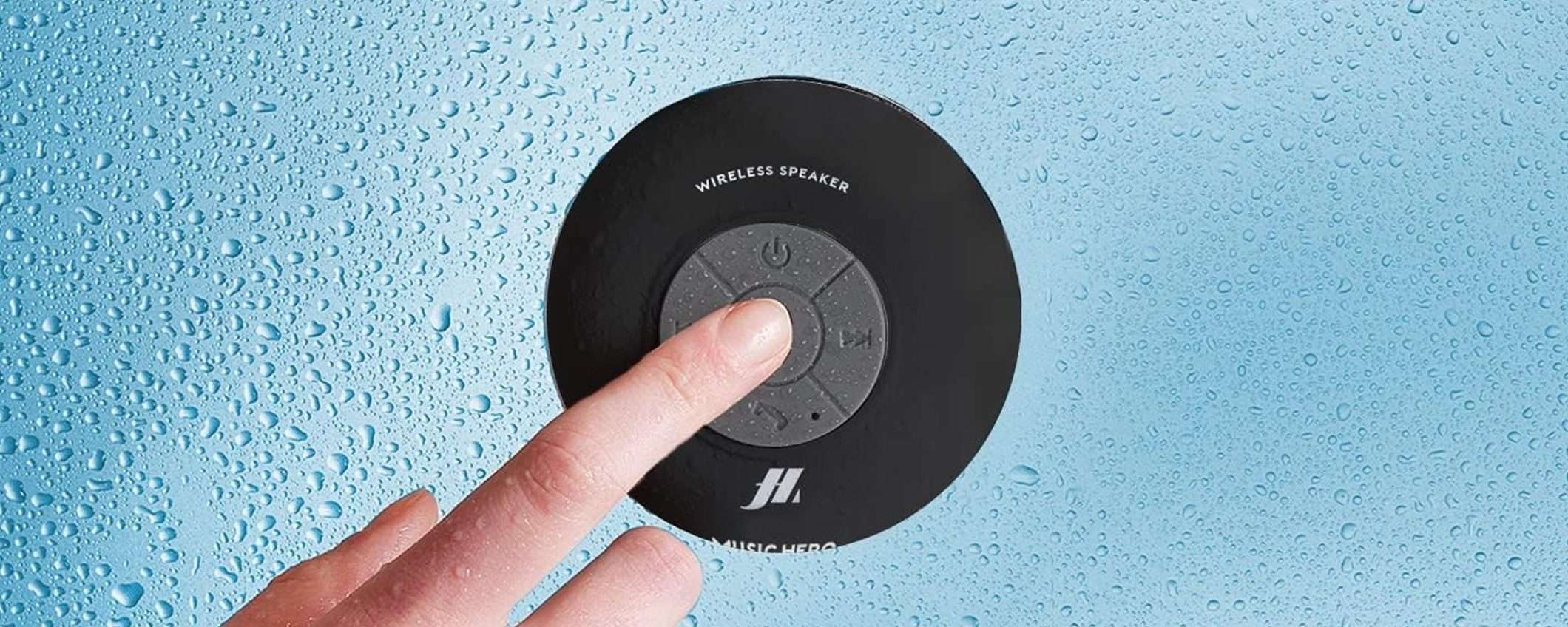 Cassa Bluetooth a soli 14€: è impermeabile, la usi anche in doccia Cassa Bluetooth a soli 14€: è impermeabile, la usi anche in doccia