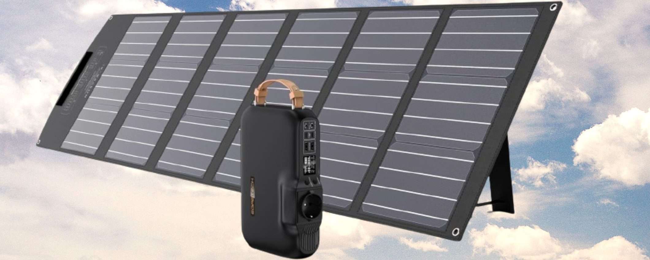 Centrale elettrica solare con pannello 100W a prezzo SHOCK su Amazon Centrale elettrica solare con pannello 100W a prezzo SHOCK su Amazon