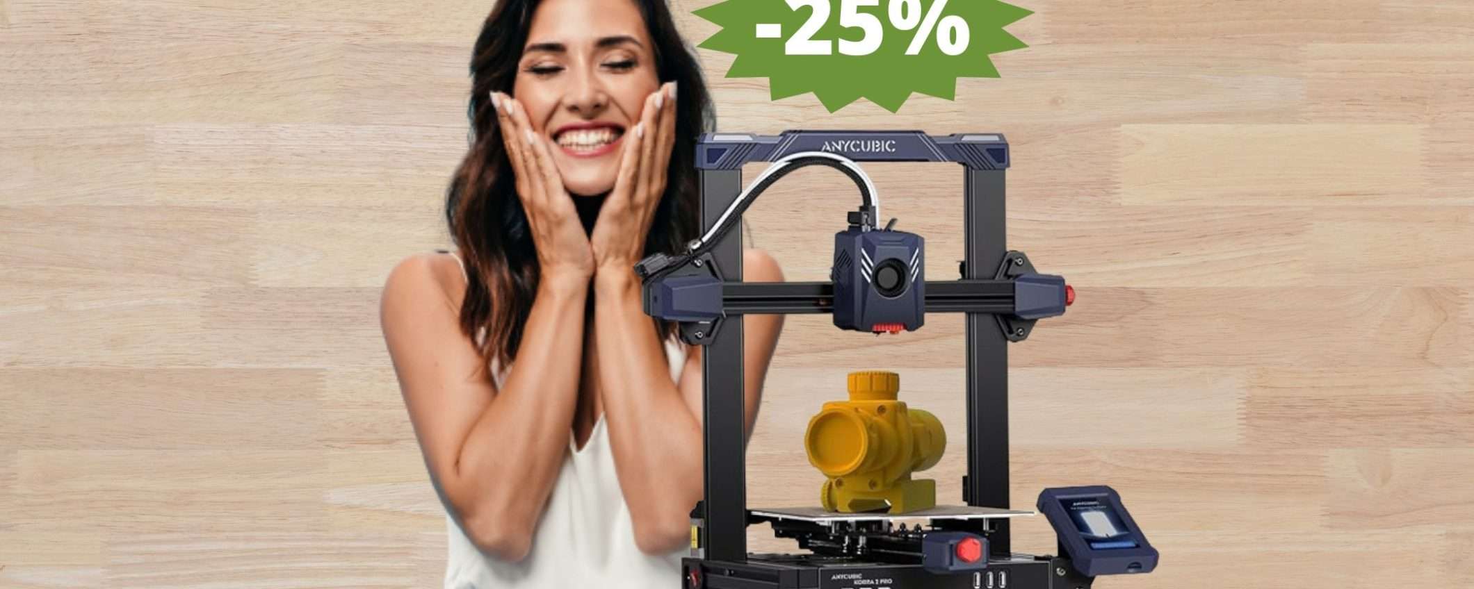 ANYCUBIC Kobra 2 Pro: MEGA risparmio di 100 euro su Amazon ANYCUBIC Kobra 2 Pro: MEGA risparmio di 100 euro su Amazon