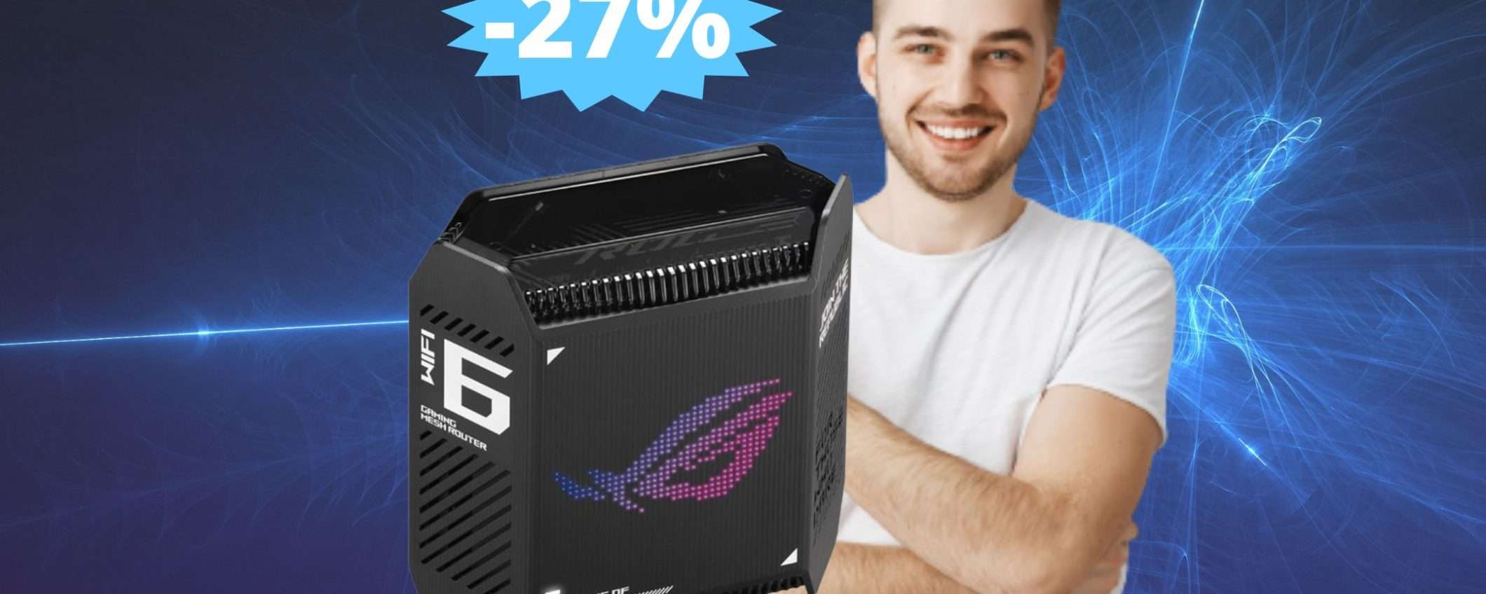 ASUS GT6 Tri-Band: raggiungi nuove vette di connessione (-27%) ASUS GT6 Tri-Band: raggiungi nuove vette di connessione (-27%)