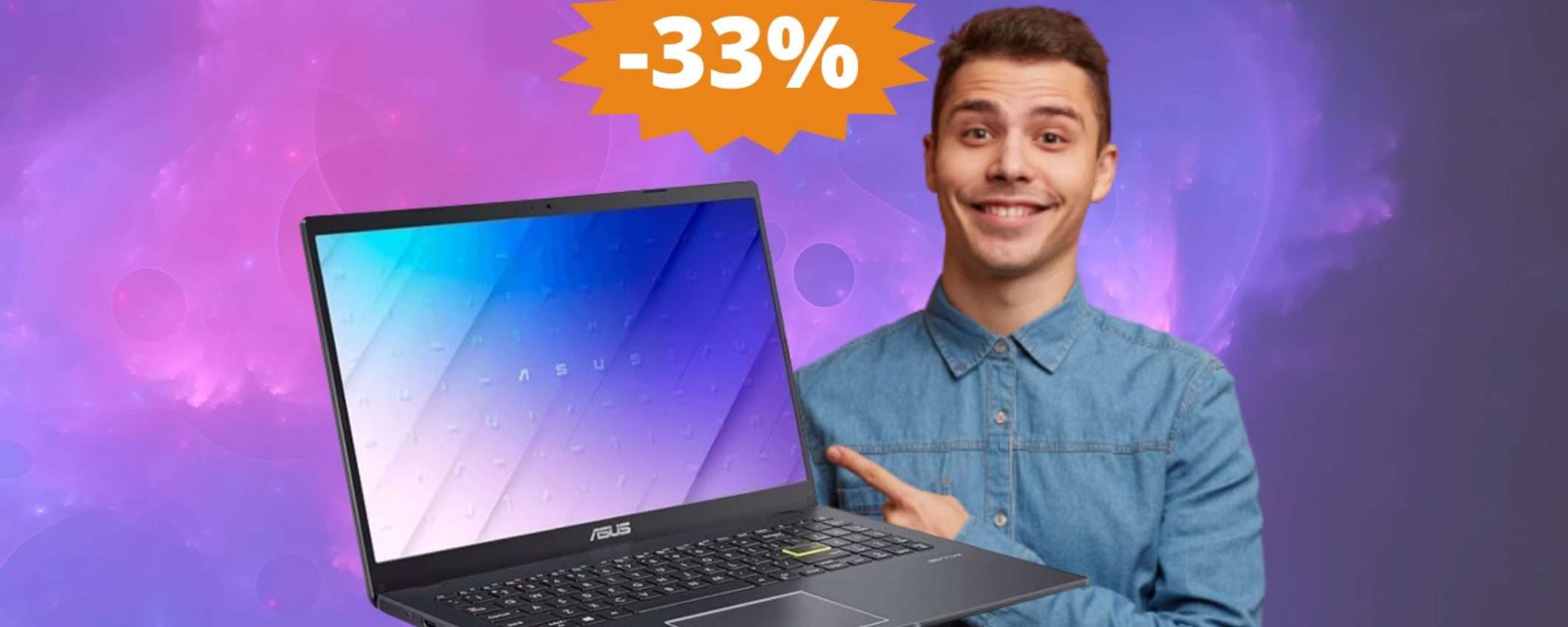 ASUS Vivobook Go: sconto ESPLOSIVO del 33% su Amazon