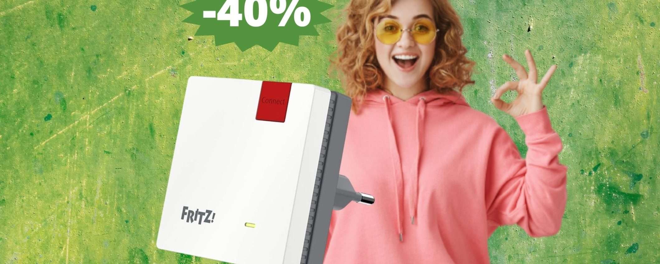 AVM FRITZ!Repeater 600: POTENZIA la tua connessione (-40%) AVM FRITZ!Repeater 600: POTENZIA la tua connessione (-40%)