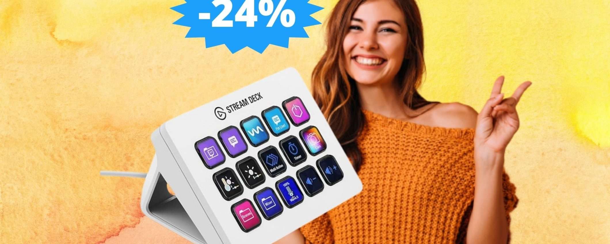 Elgato Stream Deck MK.2: il TOP per le tue LIVE (-24%)