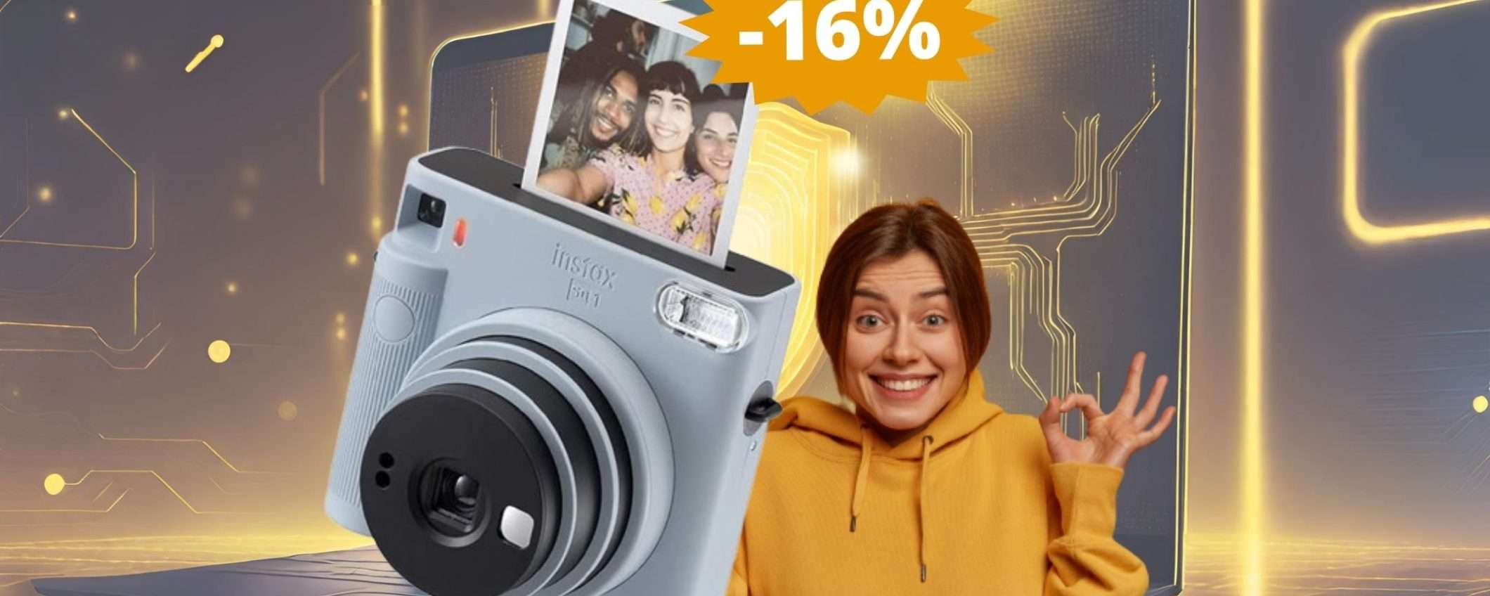 Fujifilm Instax SQUARE: SUPER sconto del 16% su Amazon Fujifilm Instax SQUARE: SUPER sconto del 16% su Amazon