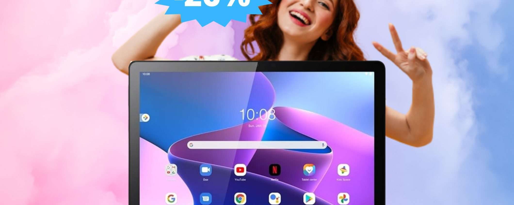 Lenovo Tab M10: difficile trovare di meglio a questo prezzo (-26%)