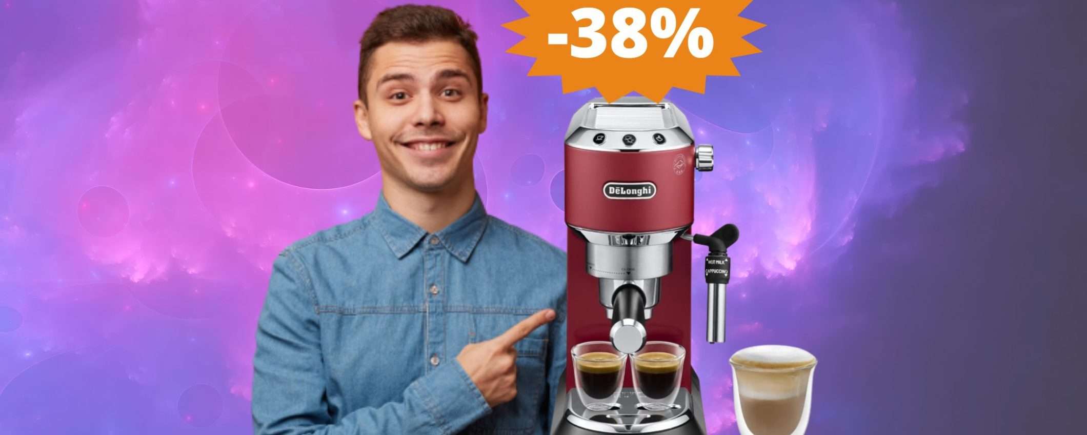 Macchina da caffè De'Longhi: un AFFARE da non perdere (-38%) Macchina da caffè De'Longhi: un AFFARE da non perdere (-38%)