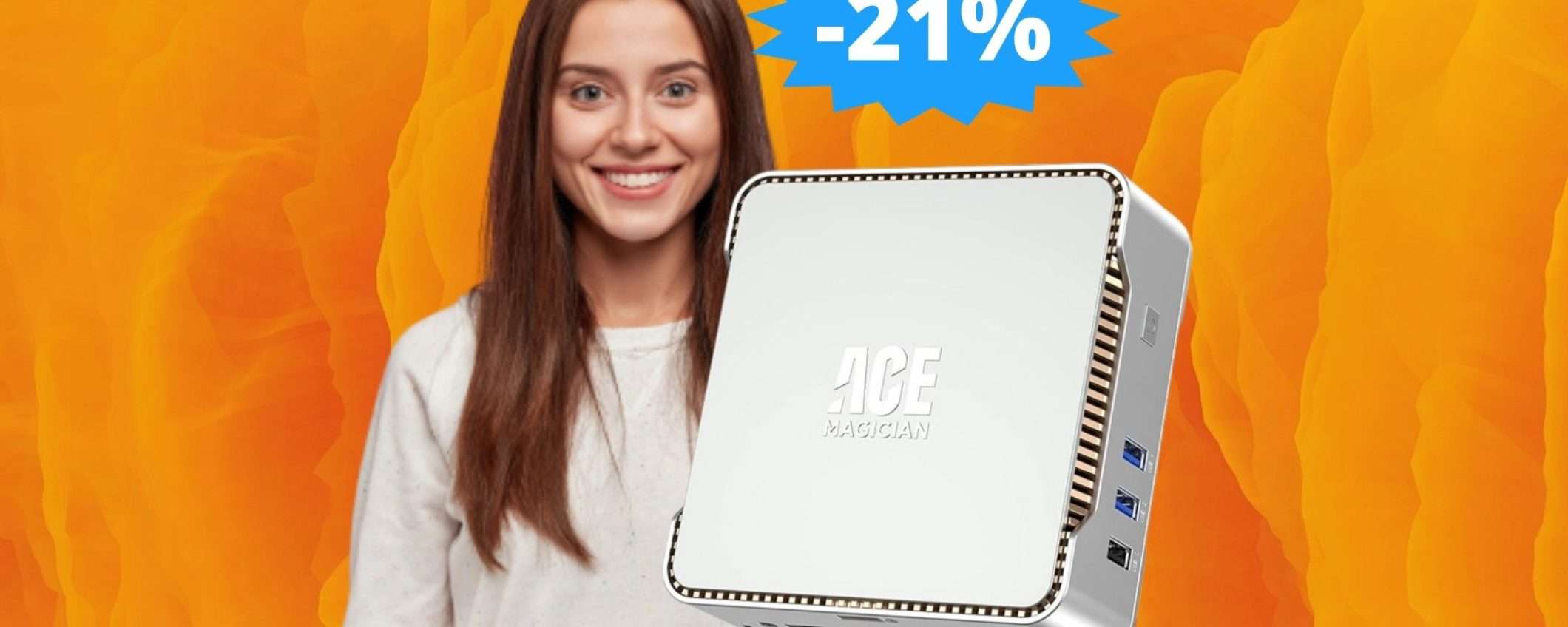 Mini PC ACEMAGICIAN W11 Pro: SUPER sconto del 21% su Amazon Mini PC ACEMAGICIAN W11 Pro: SUPER sconto del 21% su Amazon