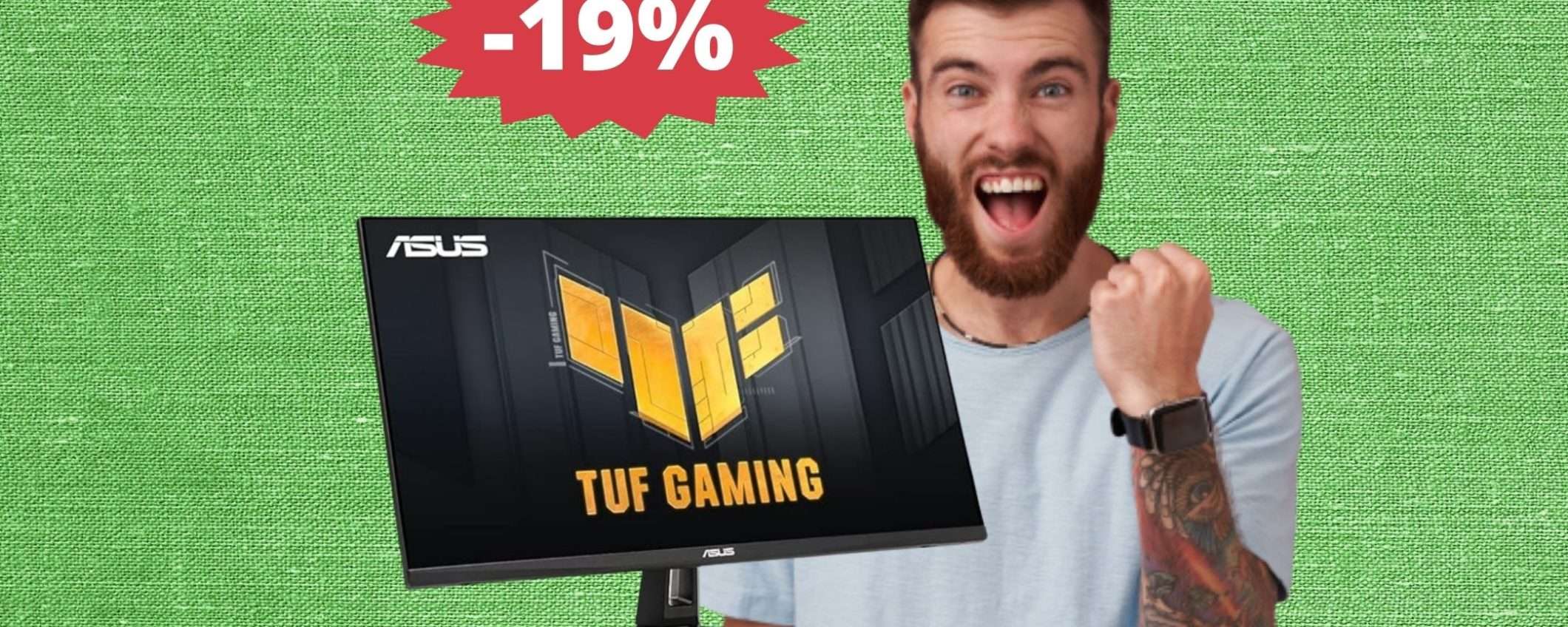 Monitor ASUS TUF Gaming: sconto IMPERDIBILE del 19% su Amazon Monitor ASUS TUF Gaming: sconto IMPERDIBILE del 19% su Amazon