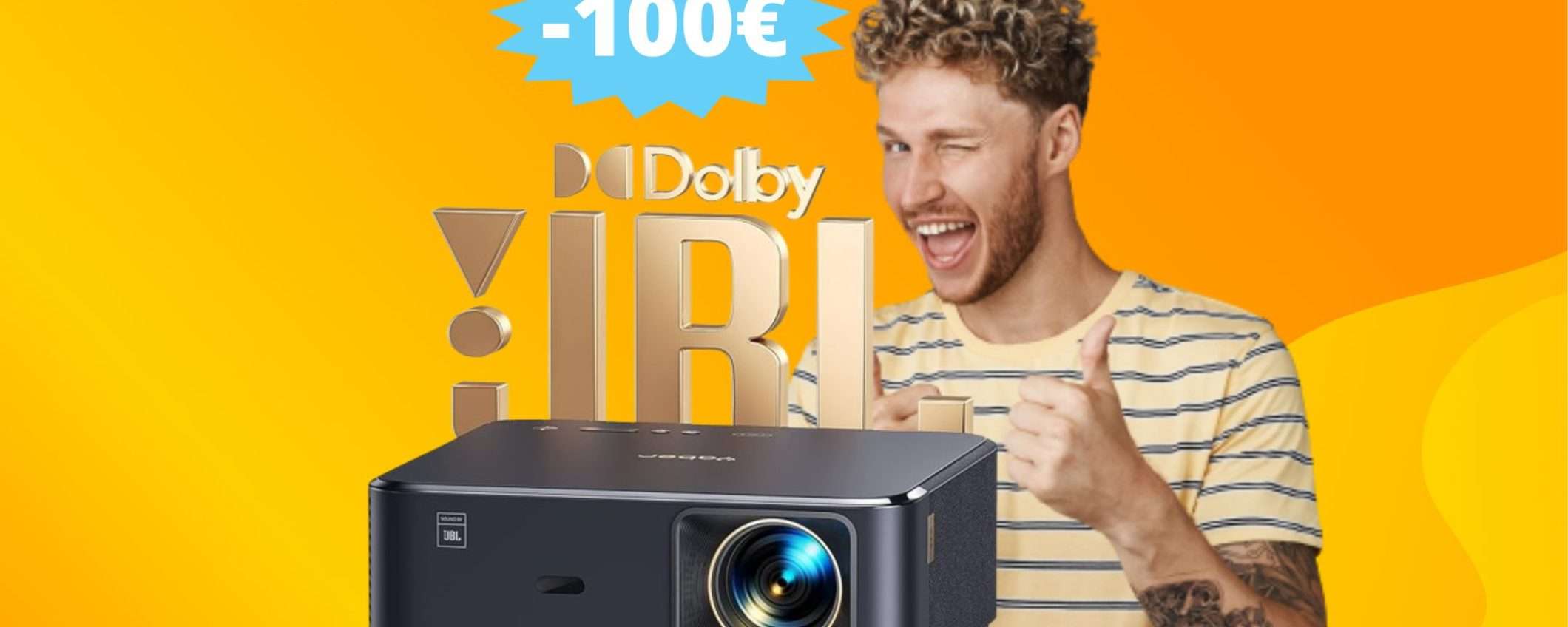 Proiettore JBL TV 7000+: coupon SCONTO di 100 euro su Amazon Proiettore JBL TV 7000+: coupon SCONTO di 100 euro su Amazon