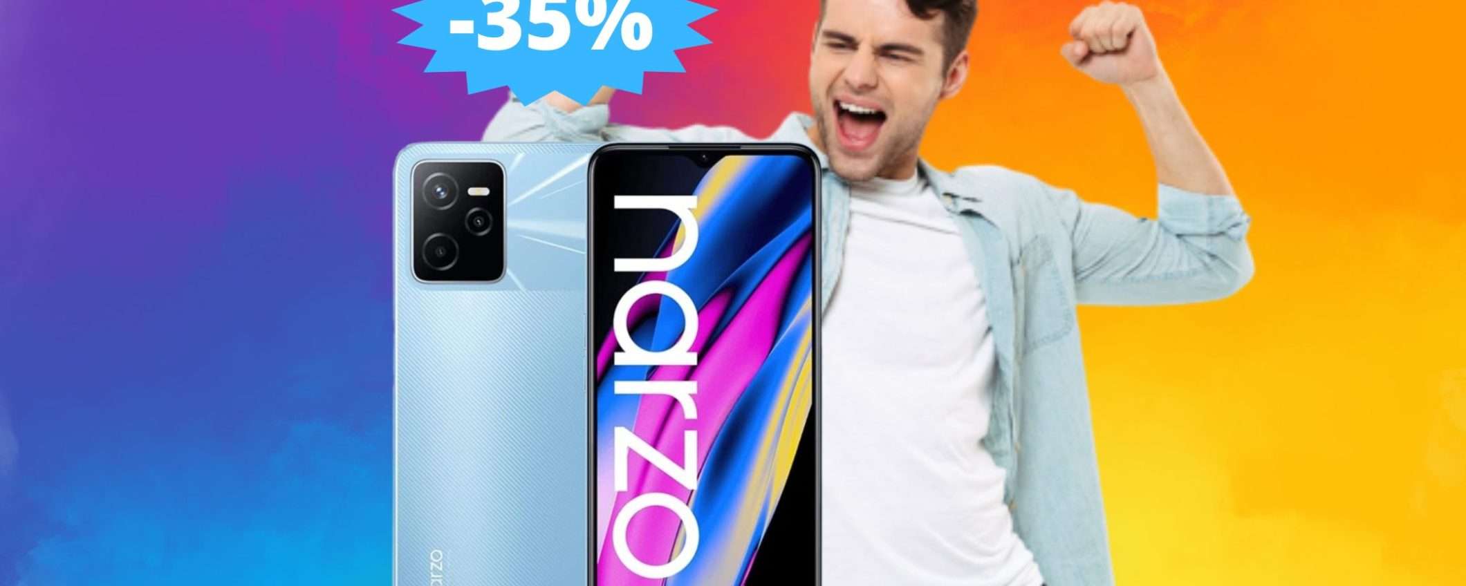 Realme Narzo 50A: ESSENZIALE, ma affidabile (-35%)
