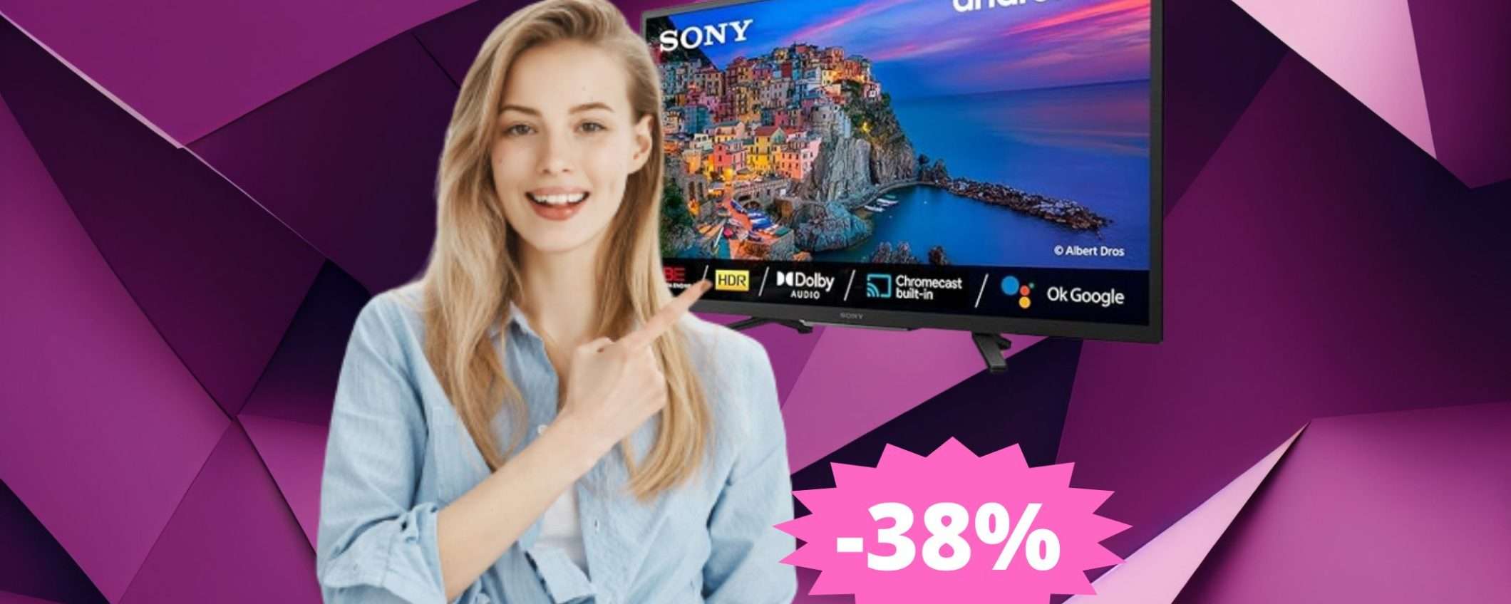 Smart TV Sony BRAVIA: un'OCCASIONE imperdibile (-38%) Smart TV Sony BRAVIA: un'OCCASIONE imperdibile (-38%)