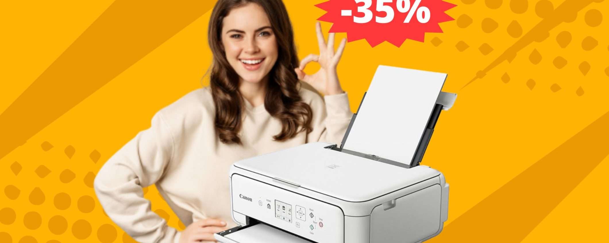 Stampante Canon PIXMA: qualità e affidabilità (-35%)