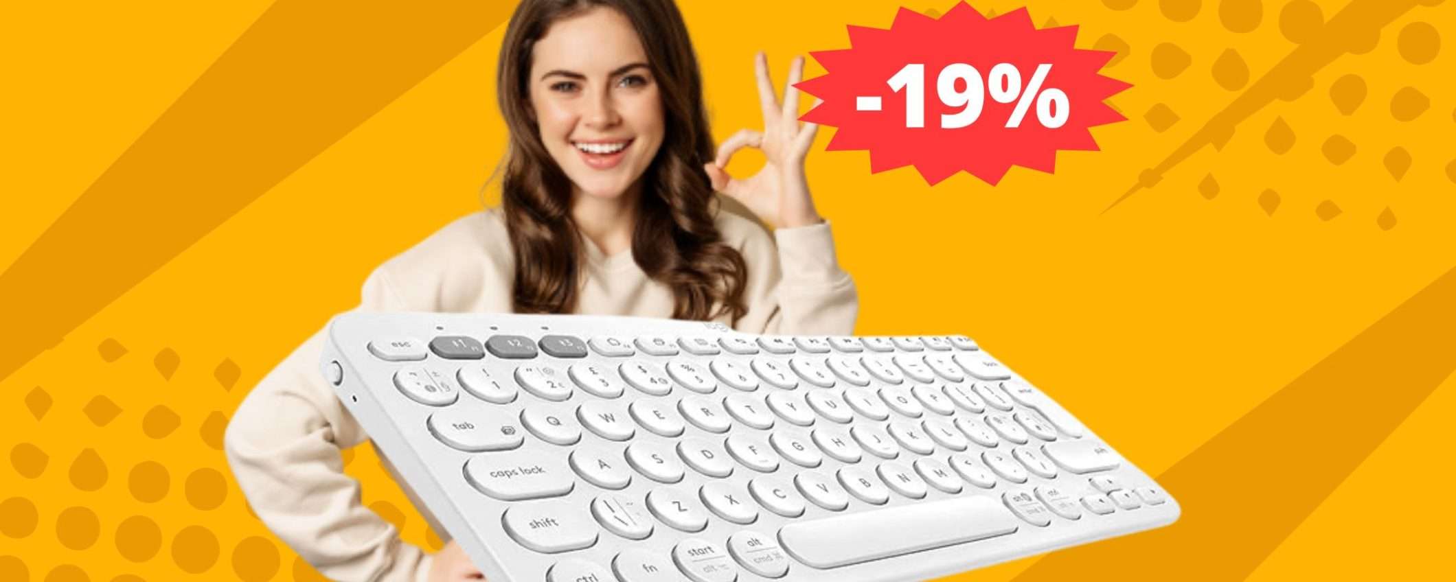 Tastiera Logitech K380: IRRESISTIBILE a questo prezzo (-19%)