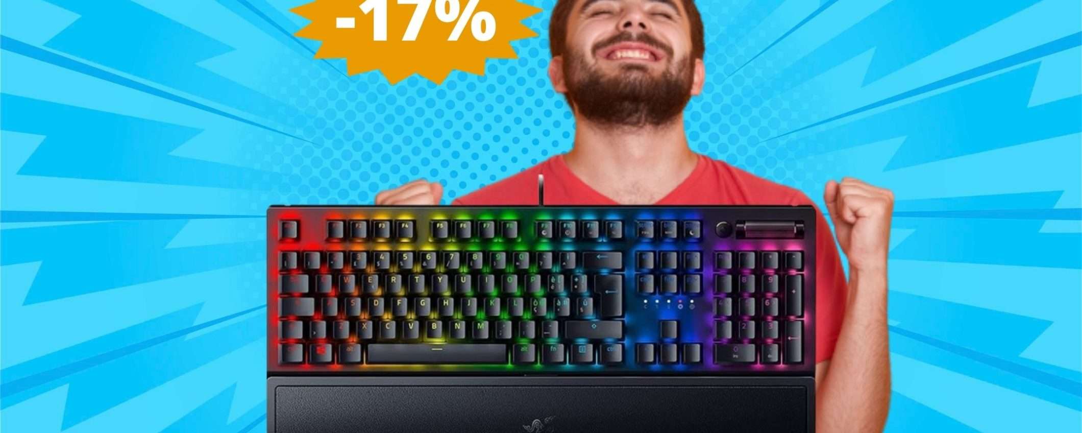 Tastiera Razer BlackWidow V3: IRRESISTIBILE a questo prezzo (-17%) Tastiera Razer BlackWidow V3: IRRESISTIBILE a questo prezzo (-17%)