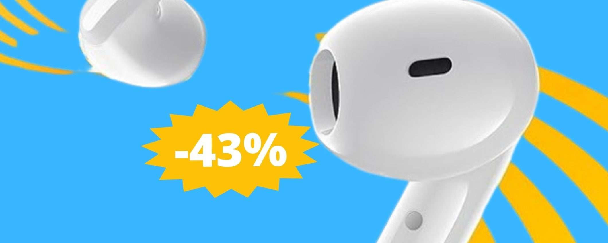 Xiaomi Redmi Buds 4 Lite: sconto IMPERDIBILE del 43% Xiaomi Redmi Buds 4 Lite: sconto IMPERDIBILE del 43%