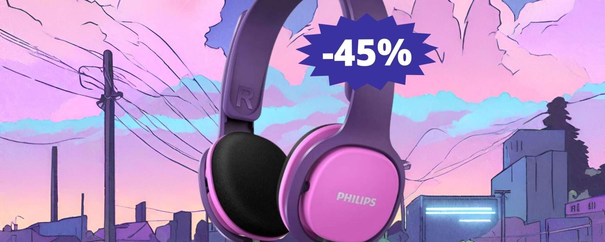 Cuffie Philips Kids: sconto FOLLE del 45% su Amazon Cuffie Philips Kids: sconto FOLLE del 45% su Amazon