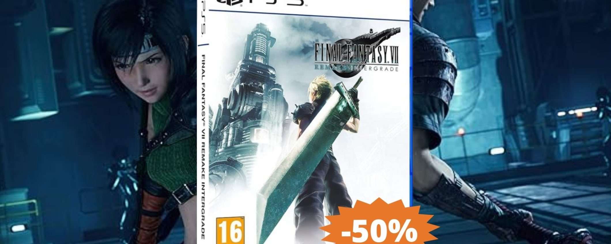 Final Fantasy VII Remake: sconto FOLLE del 50% per PlayStation 5