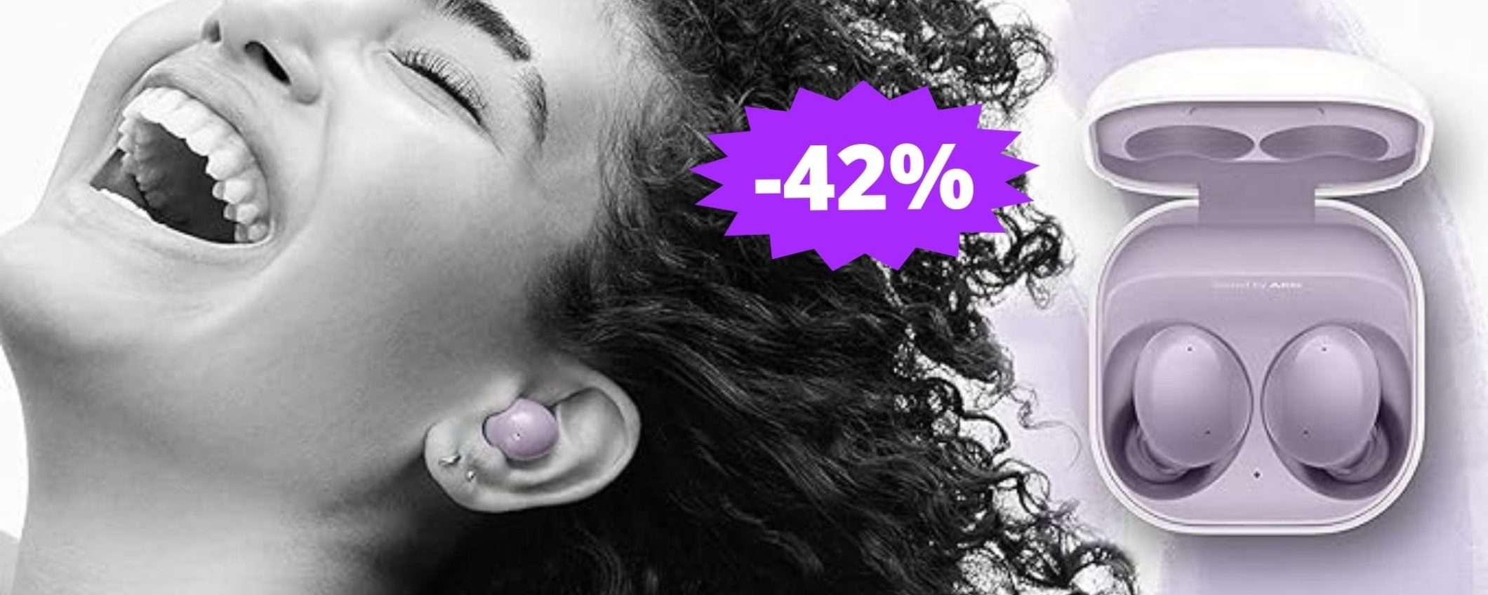 SAMSUNG Galaxy Buds2: sconto FOLLE del 42% su Amazon SAMSUNG Galaxy Buds2: sconto FOLLE del 42% su Amazon