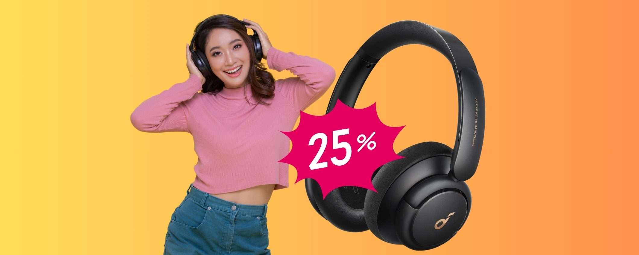 Cuffie Bluetooth Soundcore Q30 con cancellazione rumore e 40h al 25% Cuffie Bluetooth Soundcore Q30 con cancellazione rumore e 40h al 25%