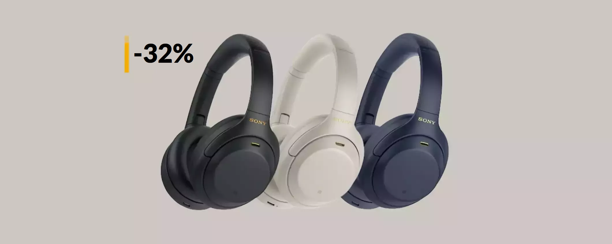 Sconto da capogiro per queste cuffie Sony: durano 30 ore (-121€)