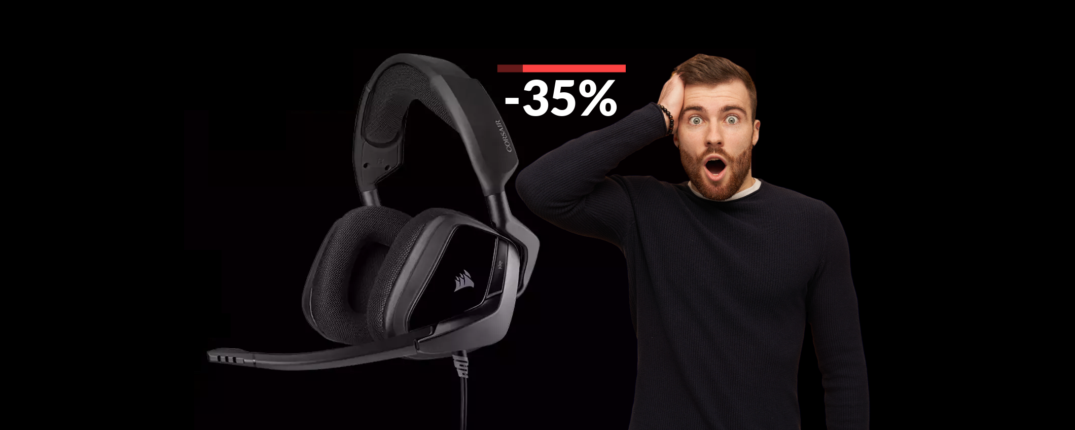 Queste cuffie gaming Corsair sono PAZZESCHE: costano solo 45€