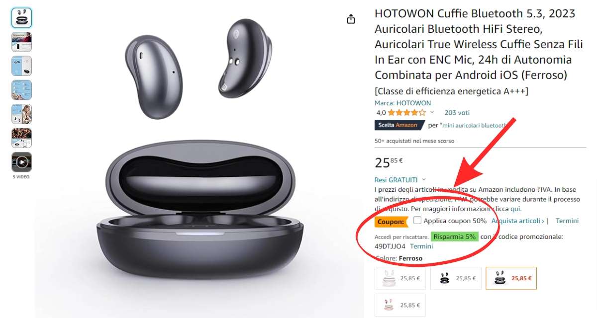 cuffiette-bluetooth-11e-errore-prezzo-bomba-amazon-coupon