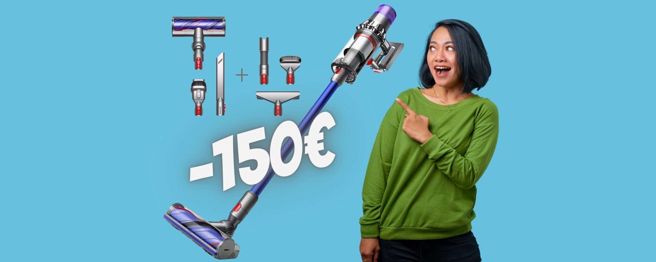 Dyson V11: il RE degli aspirapolvere senza fili in SCONTO di 150€ Dyson V11: il RE degli aspirapolvere senza fili in SCONTO di 150€