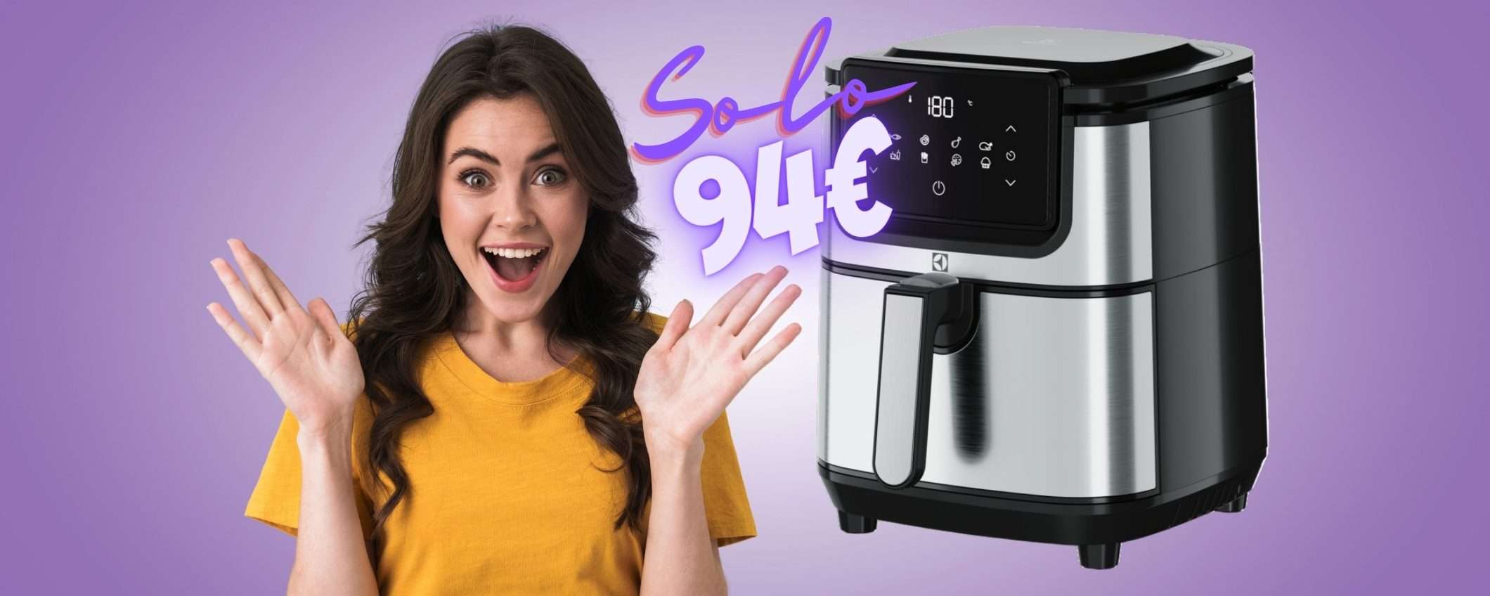 Friggitrice ad aria Electrolux da 3,5L e 8 programmi, una BOMBA (94€) Friggitrice ad aria Electrolux da 3,5L e 8 programmi, una BOMBA (94€)